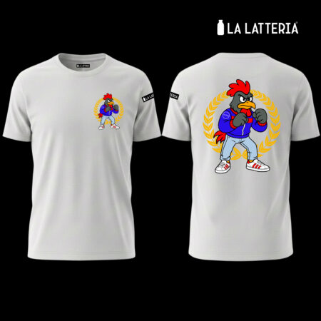 T-shirt Cedro Pugile bianca